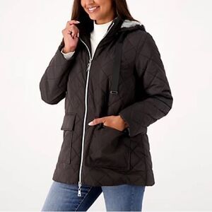 Nuage Jersey Lining and Hood Quilted Jacket